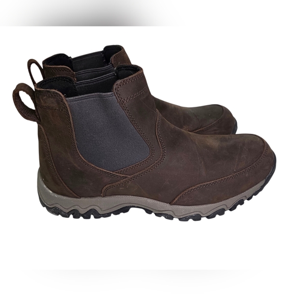 Duluth Trading Co Other - Duluth Trading Co Wild Boar Brown Leather Ankle Pull On Boots Size 10